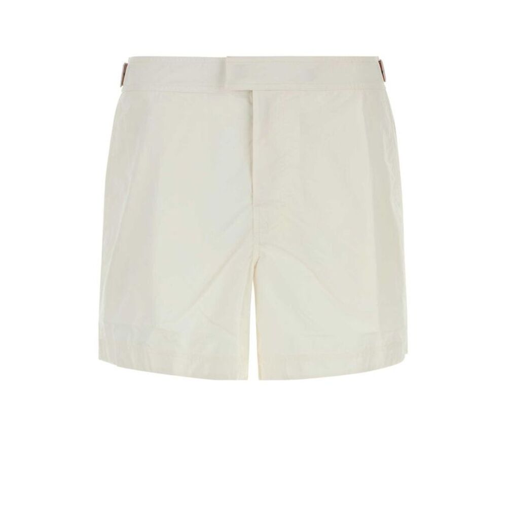 Zegna Men White Nylon Swimming Shorts